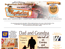 Tablet Screenshot of epsteinsdeli.com